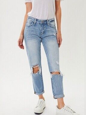 ❤️ NATURE DENIM MID RISE BOYFRIEND JEANS, 0 (25)